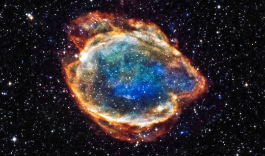 Type Ia supernova. Image courtesy of Wikipedia.